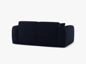 CANAPEA CU 2 LOCURI, MOLINO, 170 CM, ALBASTRU INCHIS, CU TAPITERIE DIN TEXTIL BOUCLE BALOO, MICADONI - Img 3