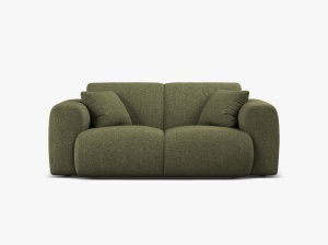CANAPEA CU 2 LOCURI, MOLINO, 170 CM, VERDE, CU TAPITERIE DIN TEXTIL CHENILLE EDEN, MICADONI