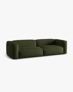 CANAPEA CU 4 LOCURI, MARTINA, VERDE, 320 CM, CU TAPITERIE DIN TEXTIL STRUCTURAT BOSTON, MICADONI - Img 2