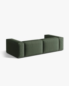 CANAPEA CU 4 LOCURI, NURIA VERDE MUSCHI, 250X110 CM, TAPITAT CU TAPITERIE DIN TEXTIL STRUCTURAT LIBERTY, MICADONI - Img 3