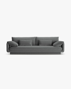 CANAPEA CU 4 LOCURI, TORINO, 250X103, GRI, CU TAPITERIE DIN TEXTIL STRUCTURAT WIND, MICADONI - Img 3