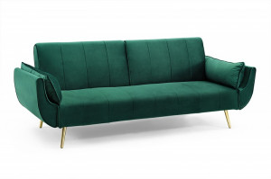 CANAPEA EXTENSIBILA 215CM, DIN CATIFEA VERDE/ AURIU, DESIGN MODERN, ARTIM GROUP SELECTION - Img 7