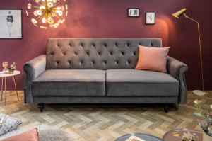 CANAPEA EXTENSIBILA, 220CM CATIFEA GRI, DESIGN MODERN, ARTIM GROUP SELECTION - Img 2