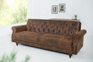 CANAPEA EXTENSIBILA,220CM, TAPITAT IN PIELE ECO, MARO ANTIC, ARTIM GROUP SELECTION - Img 2