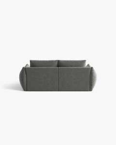 CANAPEA EXTENSIBILA CU 3 LOCURI, BLOOM, 232 CM, GRI INCHIS, CU TAPITERIE DIN TEXTIL STRUCTURAT WIND, MICADONI - Img 3