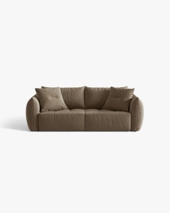 CANAPEA EXTENSIBILA CU 3 LOCURI, BLOOM, 250 CM, MARO DESCHIS, CU TAPITERIE DIN TEXTIL CATIFEA CASINO, MICADONI