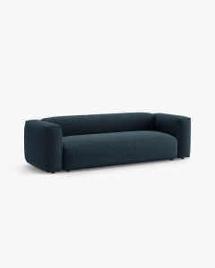 CANAPEA EXTENSIBILA, CU 3 LOCURI, MARTINA, BLUE JEANS, 264 CM, CU TAPITERIE DIN TEXTIL STRUCTURAT BOSTON, MICADONI - Img 2
