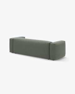 CANAPEA EXTENSIBILA, CU 3 LOCURI, MARTINA, VERDE MUSCHI, 264 CM, CU TAPITERIE DIN TEXTIL STRUCTURAT BOSTON, MICADONI - Img 5