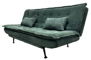 CANAPEA EXTENSIBILA, JAZZ 195CM, 3 LOCURI, MATERIAL CATIFEA RAIAT, CULOARE VERDE, ARTIM GROUP SELECTION - Img 4