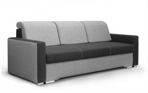 CANAPEA EXTENSIBILA NESSI DIN LEMN SI STOFA - DIVERSE CULORI - DESIGN MODERN - Img 1