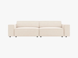 CANAPEA JODIE, 3 LOCURI, 204 CM, DIVERSE CULORI SI MATERIALE, DESIGN DEOSEBIT - Img 3