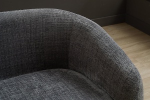 CANAPEA LIVING, VOGUE 200CM, 3 LOCURI, MATERIAL CHENILLE GRI, ARTIM GROUP SELECTION - Img 4
