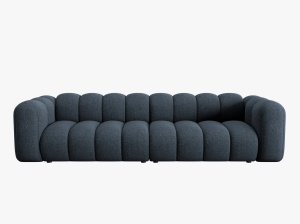 CANAPEA LUPIN, 4 LOCURI, 288 CM, ALBASTRU ROYAL 86, TAPITERIE CHENILLE, DESIGN DEOSEBIT - Img 2