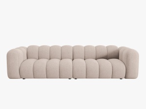 CANAPEA LUPIN, 4 LOCURI, 288 CM, BEJ 30, TAPITERIE CHENILLE, DESIGN DEOSEBIT - Img 2