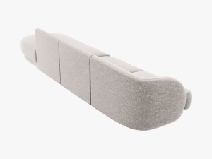 CANAPEA MILEY DREAPTA, 4 LOCURI, 325 CM, GRI DESCHIS 06, TAPITERIE CHENILLE, DESIGN DEOSEBIT - Img 2