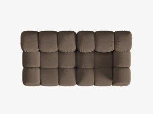 CANAPEA MODULARA BELLIS, 2 LOCURI, 188 CM, MARO 40, TAPITERIE DIN CATIFEA 3D, DESIGN DEOSEBIT - Img 4
