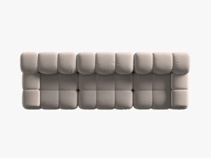 CANAPEA MODULARA BELLIS, 3 LOCURI, 282 CM, BEJ 16, TAPITERIE DIN CATIFEA, DESIGN DEOSEBIT - Img 4