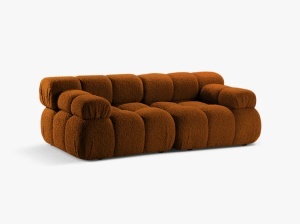 CANAPEA MODULARA BELLIS, CU 2 LOCURI, CARAMIZIE, CU TAPITERIE DIN BOUCLE ROLF, MICADONI - Img 2