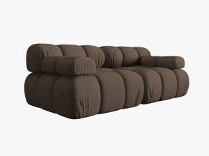 CANAPEA MODULARA BELLIS, CU 2 LOCURI, MARO, CU TAPITERIE DIN TEXTIL 3D, SONIC, MICADONI - Img 2