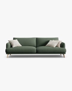 CANAPEA NAOMI, VERDE MUSCHI, 230X95 CM, TAPITAT CU TAPITERIE DIN TEXTIL STRUCTURAT LIBERTY, MICADONI