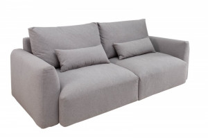 CANAPEA PENTRU 3 PERSOANE INVICTA HAMPTONS 40035, GRI, DIN LEMN SI POLIESTER, STIL MODERN, TH - Img 4