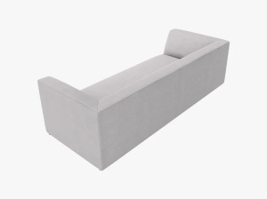 CANAPEA RUBY, CU 3 LOCURI, GRI DESCHIS, CU TAPITERIE DIN TEXTIL STRUCTURAT OTTAWA, MICADONI - Img 3