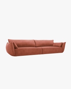 CANAPEA SPATIOASA SI CONFORTABILA KAELLE, 248 CM, CU 4 LOCURI, CARAMIZIU, CU TAPITERIE DIN TEXTIL CHENILLE OVER THE HORIZON, MICADONI - Img 2
