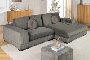 CANAPEA STANGA/DREAPTA, BABYLON 270CM, MATERIAL RAIAT, CULOARE GRI, ARTIM GROUP SELECTION - Img 7