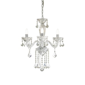 CANDELABRU TIEPOLO SP3, TRANSPARENT, DIN STICLA, STIL CLASIC