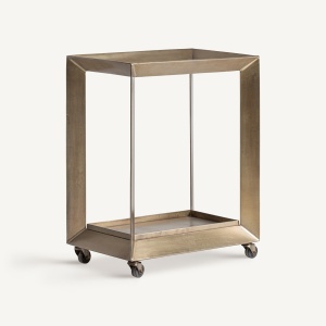CARUT BAUTURI SADILLAC 76CM, REALIZATA DIN METAL SI STICLA, CULOARE AURIU ANTICHIZAT, REALIZATA MANUAL