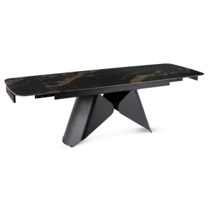 CEL MAI MIC PRET!!!MASA EXTENSIBILA 160-240CM, ARTIM MEBLE, REALIZATA DIN METAL SI CERAMICA, CULOARE MARMURA NEAGRA/NEGRU, STIL MODERN