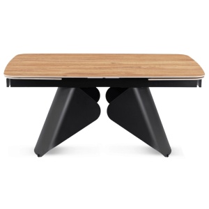 CEL MAI MIC PRET!!!MASA EXTENSIBILA 160-240CM, ARTIM MEBLE, REALIZATA DIN METAL SI CERAMICA, CULOARE MARMURA STEJAR/NEGRU, STIL MODERN - Img 9