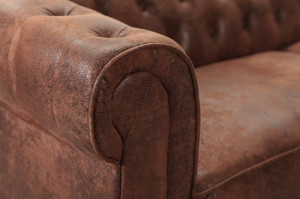 COLTAR 270CM, CHESTERFIELD, MARO ANTIC, DIN MICROFIBRA, DESIGN CLASIC, ARTIM GROUP SELECTION - Img 4