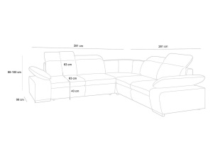 COLTAR CONTINENTAL M, CU FUNCTIE DE DORMIT, GRI GRUPA I, STIL MODERN - Img 2