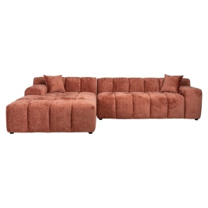 COLTAR CUBE CU 3 LOCURI + CANAPEA EXTENSIBILA STANGA SI 2 PERNE DECORATIVE, FUSION 92 BLUSH, S5136, CONFECTIONAT DIN POLIURETAN SI 100% POLIESTER, RICHMOND INTERIOR - Img 3