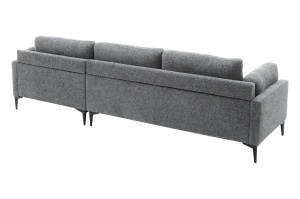 COLTAR DREAPTA, MANHATTEN 295CM, TESATURA CHENILLE GRI, ARTIM GROUP SELECTION - Img 4