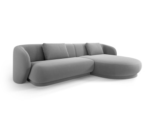 COLTAR ELEGANT 4 LOCURI, CAMDEN, GRI, DREAPTA, MATERIAL CATIFEA, ARTIM GROUP SELECTION - Img 2