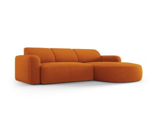 COLTAR ELEGANT DREAPTA 250CM, JASMIN 4 LOCURI, DIVERSE CULORI, MATERIAL CATIFEA, ARTIM GROUP COLLECTION - Img 19