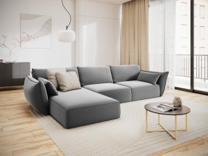 COLTAR ELEGANT STANGA 308CM, VANDA 4 LOCURI, DIVERSE CULORI, MATERIAL CATIFEA, ARTIM GROUP COLLECTION - Img 10