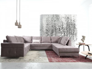 COLTAR EXTENSIBIL 337CM, BRODWAY U, DIN STOFA DE CALITATE SUPERIOARA, FOARTE CONFORTABL - Img 2
