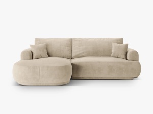 COLTAR EXTENSIBIL ELLA, STANGA, CU SPATIU DE DEPOZITARE, 5 LOCURI, 271 CM, DIVERSE CULORI SI MATERIALE, DESIGN DEOSEBIT - Img 2