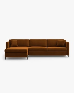 COLTAR EXTENSIBIL GLORIA, PE STANGA, MARO, 170X286 CM, TAPITAT CU TAPITERIE DIN TEXTIL CATIFEA SALVADOR, MICADONI