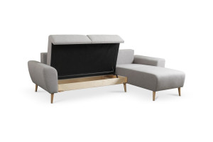 COLTAR EXTENSIBIL MOON GRI DIN LEMN SI TEXTIL - Img 5