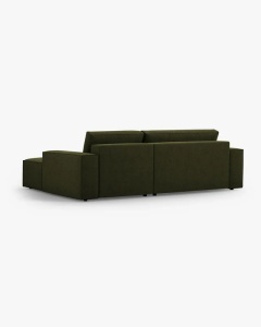 COLTAR EXTENSIBIL, PE DREAPTA, JODIE, 246X151 CM, VERDE MASLINIU INCHIS, TAPITAT CU TAPITERIE DIN TEXTIL BOUCLE BALOO, MICADONI - Img 4