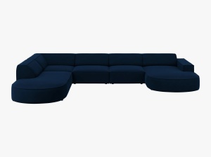 COLTAR JODIE, STANGA, 7 LOCURI, 364 CM, DIVERSE CULORI SI MATERIALE, DESIGN DEOSEBIT - Img 7