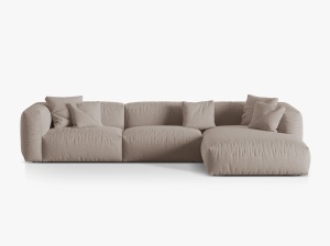 COLTAR MARTINA DREAPTA, 3 LOCURI, 330 CM, DIVERSE CULORI SI MATERIALE, DESIGN DEOSEBIT - Img 3