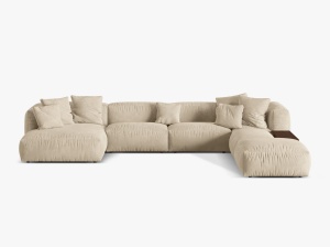 COLTAR MARTINA DREAPTA, 4+ LOCURI, 406 CM, DIVERSE CULORI SI MATERIALE, DESIGN DEOSEBIT - Img 9