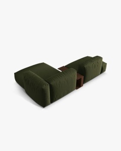 COLTAR MARTINA, PE DREAPTA, 285 CM, VERDE, TAPITAT CU TAPITERIE DIN TEXTIL STRUCTURAT BOSTON, MICADONI - Img 4