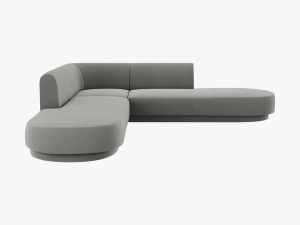 COLTAR MILEY, 5 LOCURI, 248 CM, GRI DESCHIS 13, TAPITERIE DIN CATIFEA, DESIGN DEOSEBIT
