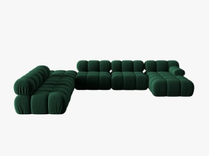 COLTAR MODULAR BELLIS, STANGA, 6 LOCURI, 376 CM, DIVERSE CULORI SI MATERIALE, DESIGN DEOSEBIT - Img 15